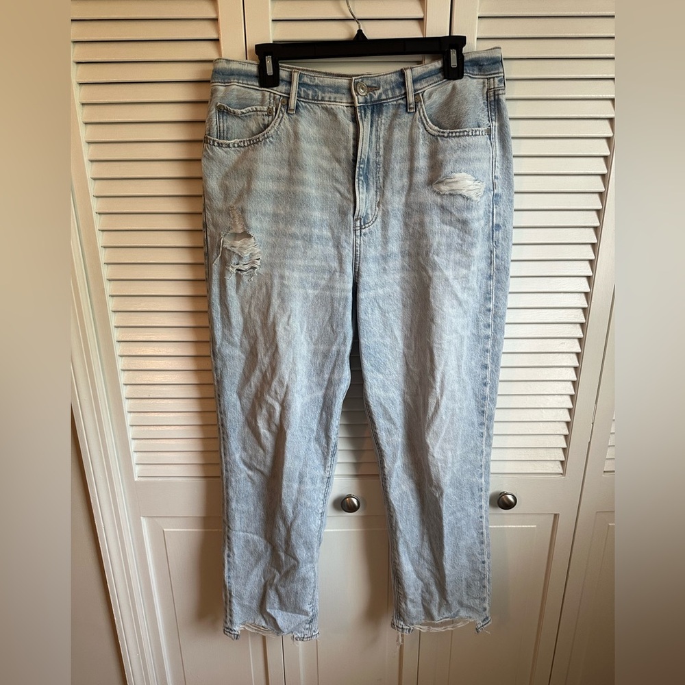 American Eagle Highest Rise 90s Boyfriend Jeans Size 13 Light Wash